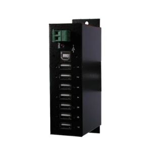 EXSYS USB 2.0 HUB 7-Port 480 Mbit/s Schwarz