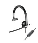 Logitech H650E Kopfhörer Kabelgebunden Kopfband Büro/Callcenter USB Typ-A Schwarz, Silber