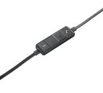 Logitech H650E Kopfhörer Kabelgebunden Kopfband Büro/Callcenter USB Typ-A Schwarz, Silber