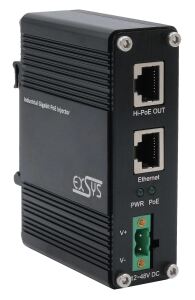EXSYS PoE++ Gigabit Injektor 60W, -40°C bis +80°C