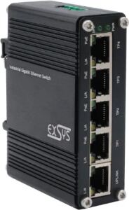 Switch 5Port Industrie Ethernet PoE 4x10/100/1000Tx,12-48VDC