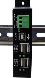 USB 2.0 HUB 4-Port extern DIN-RAIL DIN-RAIL Kit