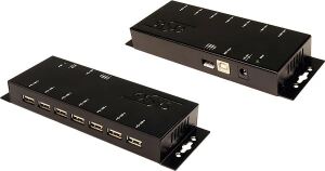 USB 2.0 HUB 7-Port 1xUSB-B,7xUSB-A,1xDC-Buchse