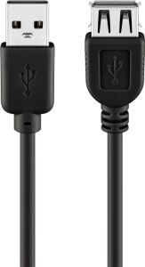 Goobay 68622 USB Kabel USB 2.0 0,3 m USB A 0,48 Gbit/s Schwarz