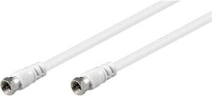 Kabel Antenne/TV 1,5m Koaxial   weiß