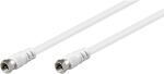 Kabel Antenne/TV 1,5m Koaxial   weiß