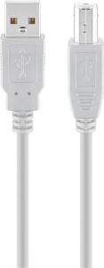 Goobay 68714 USB Kabel USB 2.0 5 m USB A USB B 0,48 Gbit/s Grau