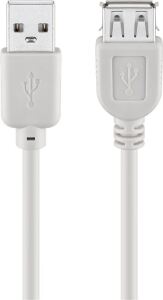 Goobay 68715 USB Kabel USB 2.0 1,8 m USB A 0,48 Gbit/s Grau