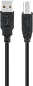 Goobay USB 2.0 Hi-Speed-Kabel, schwarz, 1.8m