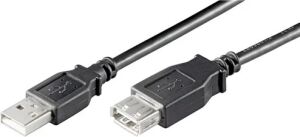 Kabel USB 2.0 Verlängerung S/B  5,0m schwarz