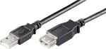 Kabel USB 2.0 Verlängerung S/B  5,0m schwarz