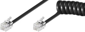 Goobay 68002 Telefonkabel 4 m Schwarz