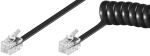 Goobay 68002 Telefonkabel 4 m Schwarz