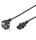 Goobay 95142 Stromkabel Schwarz 3 m