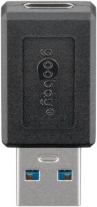 Goobay USB 3.0 SuperSpeed Adapter auf USB-C, schwarz