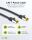 Patch-Kabel CAT6A S/FTP (PiMF) 1,0m 500 MHz mit  CAT 7 Rohkabel black