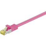 Goobay RJ-45 CAT7 3m Netzwerkkabel Magenta S/FTP (S-STP)