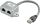 Adapter Kabel CAT5 T-Adapter 15cm 2xBuchse,RJ45Buch.-RJ45Buch.f.RJ45K.