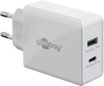 Goobay Dual USB-C PD Schnelllade- gerät 30W weiß