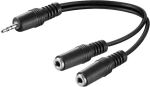 AUDIO Y-Verteilerkabel stereo 3,5mm Klinke m.->2x3,5mm...