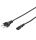 Goobay 95038 Stromkabel Schwarz 3 m
