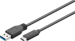 Kabel USB 3.0 C->A S/S 0,5m   GOOBAY USB Typ-C auf Typ-A          schwarz