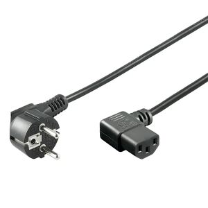 Goobay 96042 Stromkabel Schwarz 1,5 m CEE7/7 C13-Koppler