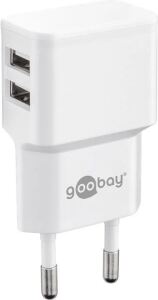 Goobay 44952 Ladegerät für Mobilgeräte Handy, Smartphone, Tablets Weiß AC Drinnen