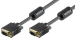 Goobay 50135 VGA-Kabel 2 m VGA (D-Sub) Schwarz