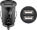 Goobay KFZ USB 2 Port 12W 2.4A schwarz