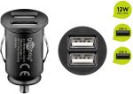 Goobay KFZ USB 2 Port 12W 2.4A schwarz