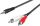 AUDIO Stereo Anschlusskabel 1,5m 3,5mm Klinke <-> 2x Chinch-Stecker