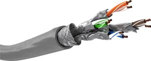 Goobay CAT6a Netzwerkkabel S/FTP 305m grau