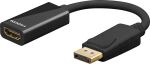 Goobay DisplayPort/HDMI 0,1 m HDMI Typ A (Standard) Schwarz
