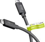 Goobay USB-C Kabel USB4 Gen4 1.2m schwarz 16k/60Hz 4K/120Hz