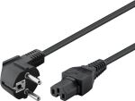 Goobay Warmgeräte-Anschlusskabel, 2 m, Schwarz