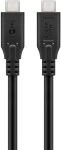 Goobay 74196 USB Kabel USB4 Gen 2x2 1,5 m USB C 20 Gbit/s...