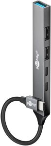 GOOBAY Slim 4-Port USB-Hub USB-A -> USB-A, 5Gbit/s