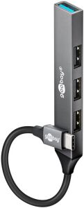 GOOBAY Slim 4-Port USB-Hub USB-C -> USB-A, 5Gbit/s