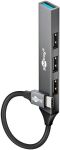 GOOBAY Slim 4-Port USB-Hub USB-C -> USB-A, 5Gbit/s