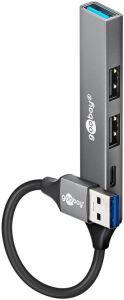 GOOBAY Slim 4-Port USB-Hub USB-A -> USB-C, 5Gbit/s
