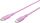 Goobay 77746 USB Kabel USB 2.0 1,5 m USB C 0,48 Gbit/s 60 W Pink