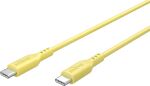 Goobay 77742 USB Kabel USB 2.0 1,5 m USB C 0,48 Gbit/s 60 W Gelb