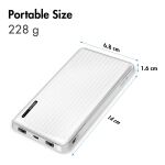 LogiLink PA0328WRF Powerbank 10000 mAh Weiß