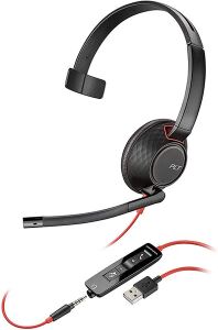 POLY Headset USB mono + Klinke C5210 mit Anruftasten / USB + 3,5mm Klinke