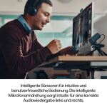 HP Poly Voyager Focus 2 USB-C-C-Headset, für Microsoft Teams zertifiziert, + USB-C/A-Adapter +Ladestation