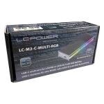 LC-POWER USB-C Gehäuse f.NVMe o.SATA USB3.2 Gen.2x1,RGB