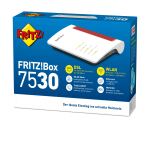 Box FRITZ! 7530 WLAN-Router Gigabit Ethernet Dual-Band (2,4 GHz/5 GHz) Schwarz, Rot, Weiß