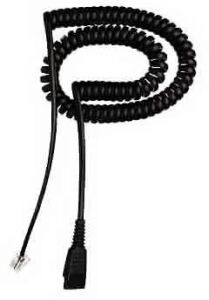 JABRA QD auf Spezialstecker RJ45, spiral 0,5- 2,0 m