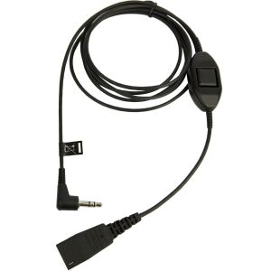 JABRA Kabel f. Alcatel glatt QD auf 3,5mm Klinke mit Rufannahme